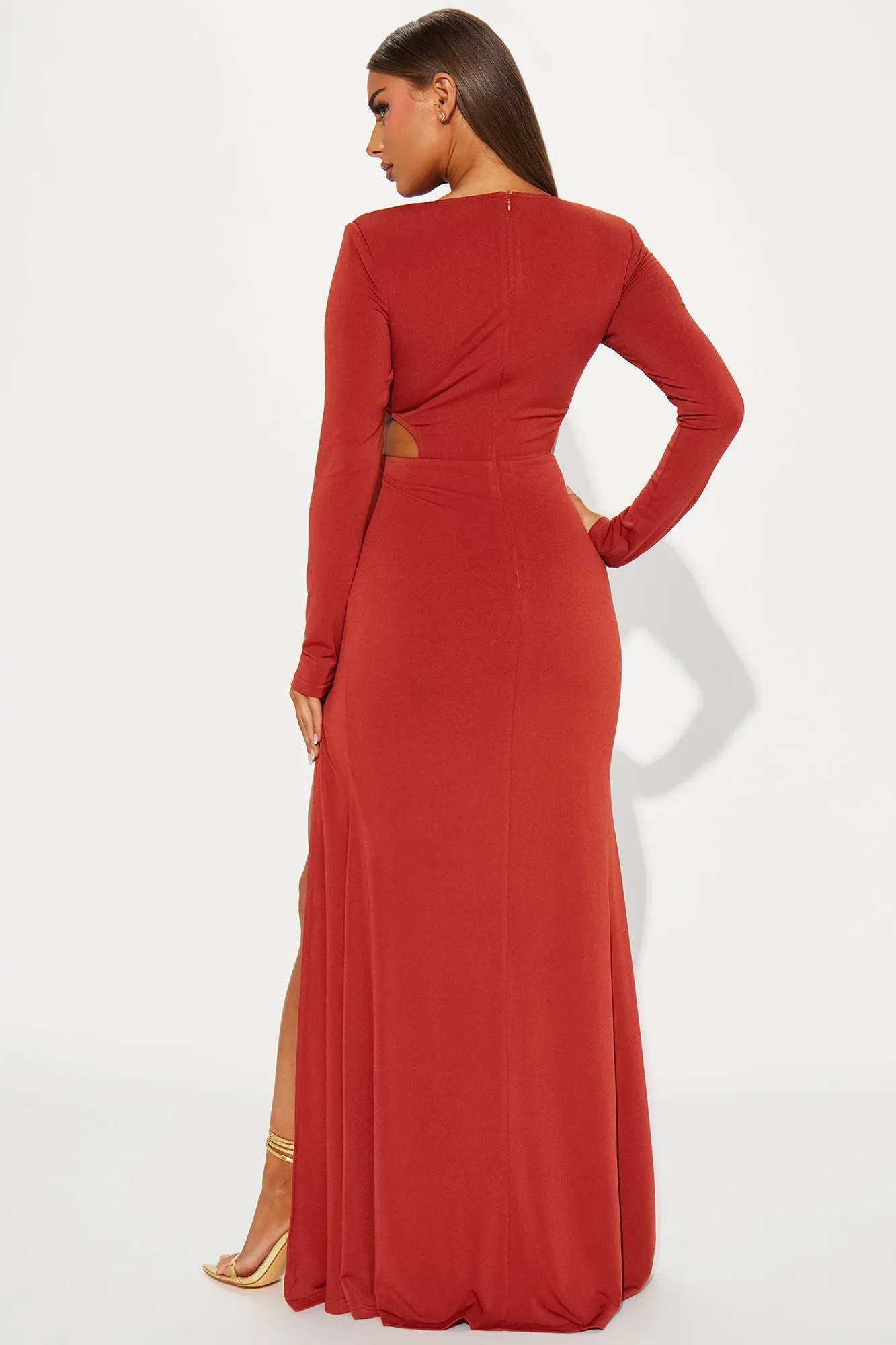 Cora Maxi Dress - Rust
