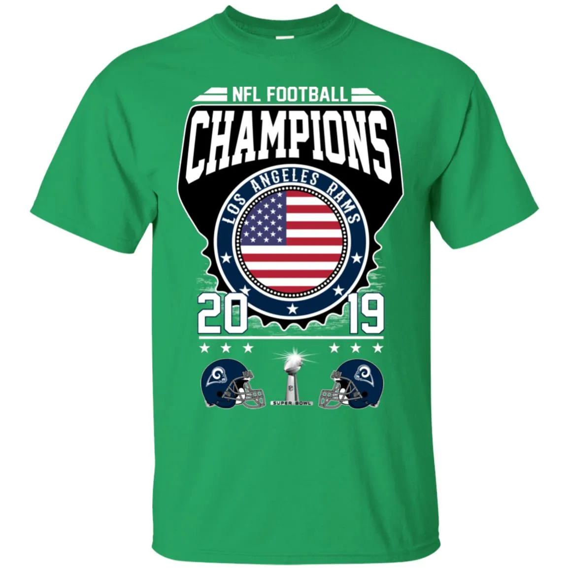 Nfl – Football Champions Los Angeles Rams Super Bowl 2019 Men Cotton T-Shirt