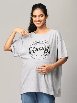 Promoted To Mummy Oversized Mumma T shirt