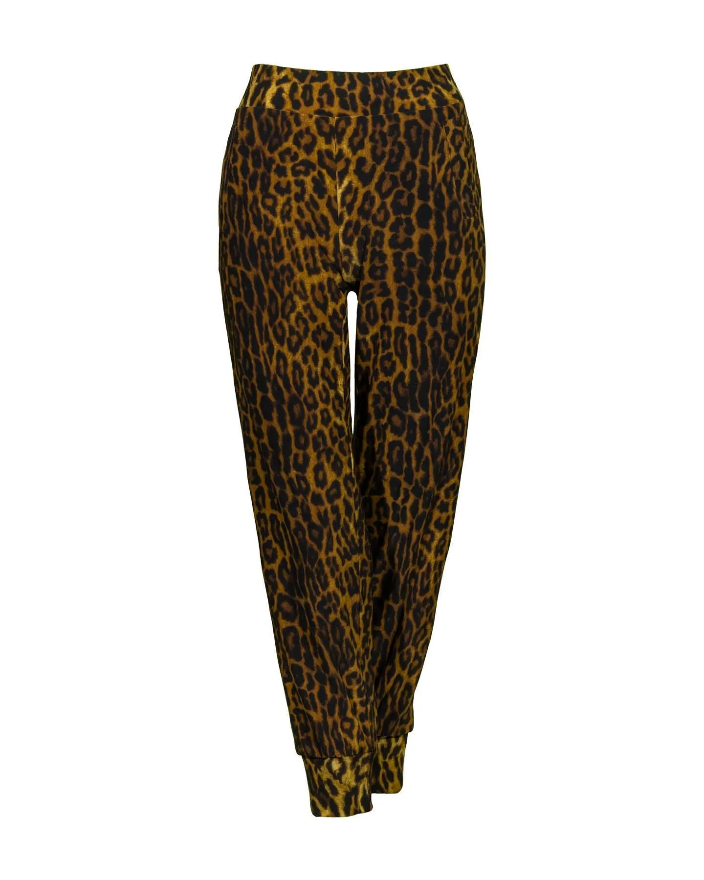 Side Stripe Leopard Print Jog Pant