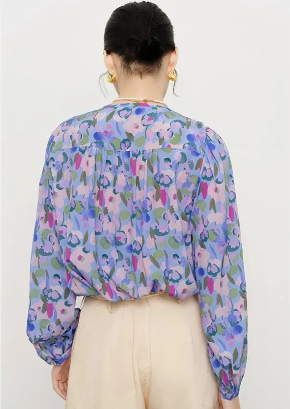 WATERCOLOR FLOWER PRINT SHIRT